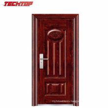 TPS-048 Commercial Steel Security Main Door Design with Grill, Wrought Iron Door Window Grill Design